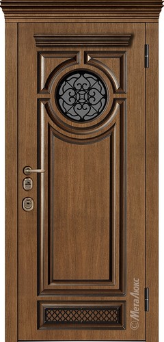 Входная дверь Artwood СМ1788/2 Е2 тик, патина / слоновая кость+ стеклопакет