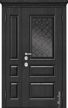 Входная дверь Artwood СМ1820/25 Е2 графит, патина / белый + стеклопакет