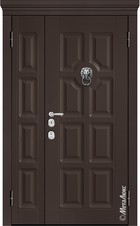 Входная дверь Milano М1507/2_Е горький шоколад / белый