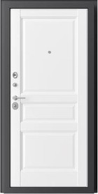 Входная дверь Флагман-36 Дуб аликанте / белый - вид изнутри