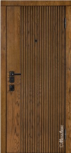 Входная дверь Artwood М1728/3 Е2 тик, патина / эмаль, белый