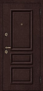 Входная дверь Grandwood М457/68 Е2 английский орех, патина декративный штапик /пленка,  белый