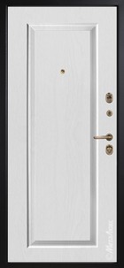 Входная дверь Grandwood М475/73 Е2 малахит, патина декративный штапик/ пленка, цвет дуб беловежский - вид изнутри