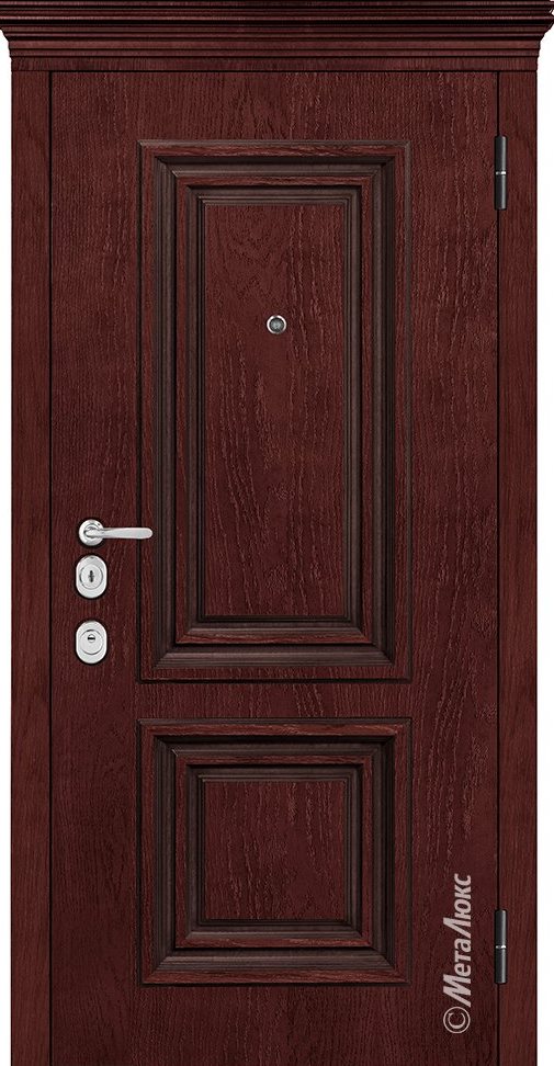 Входная дверь Artwood М1753/ 5 Е2 красное дерево, патина декоративный штапик/белый
