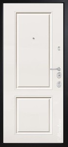 Входная дверь Artwood М1757/ 24 Е2 графит, патина декоративный штапик/слоновая кость - вид изнутри
