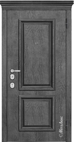Входная дверь Artwood М1757/ 24 Е2 графит, патина декоративный штапик/слоновая кость
