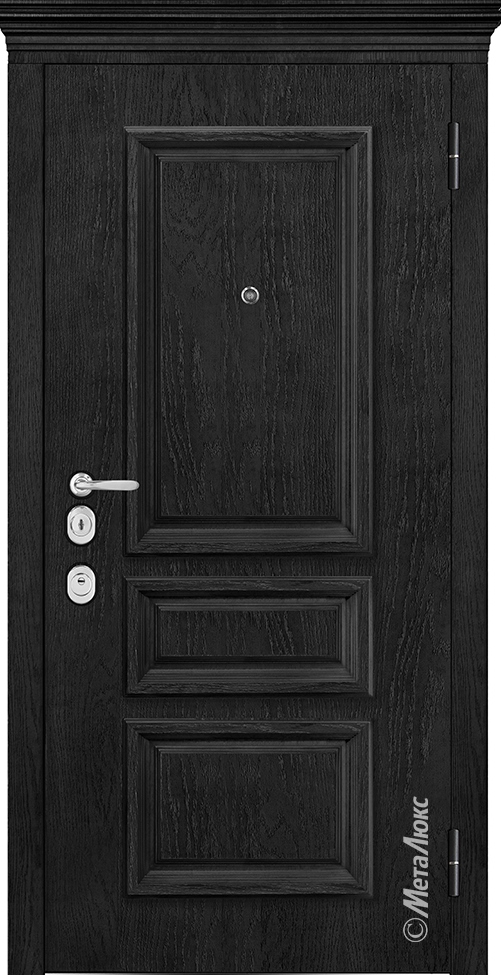 Входная дверь Artwood М1758/ 49 Е2 базальт, патина декоративный штапик/белый, патина