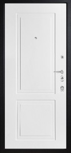 Входная дверь Artwood М1762/ 46 Е2 сапфир, патина декоративный штапик/белый - вид изнутри