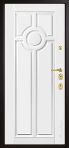 Входная дверь Artwood М1797/3 Е2 тик, патина/белый - вид изнутри