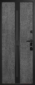 Входная дверь Artwood М1799/26 графит, патина, стеклопакет с тонировкой/графит, патина, стеклопакет с тонировкой/ - вид изнутри