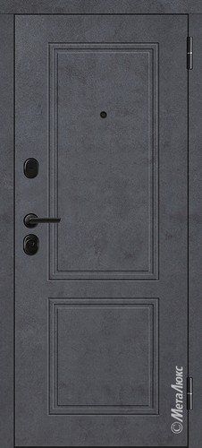 Входная дверь Гранд М616 бетон графит/белый