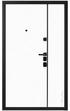 Входная дверь Milano М1510/5 E серый /  белый - вид изнутри