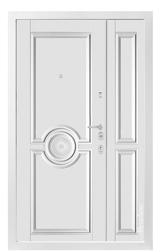 Входная дверь Milano М1574/7 E белый / белый