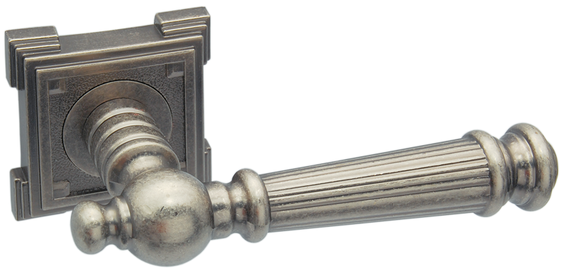 Дверная ручка CASTELLO VQ212 состаренная серебро