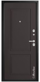 Входная дверь Siena М445 Е1 горький шоколад / горький шоколад - вид изнутри