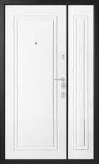 Входная дверь Milano М1529/44 E антрацит / белый - вид изнутри
