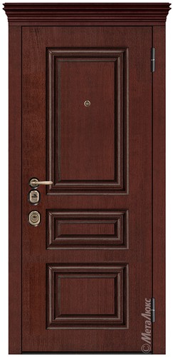 Входная дверь Artwood М1736/5 Е красное дерево / белый