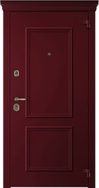 Входная дверь AG6025 Багряный рубин  / Белый камень, капитель