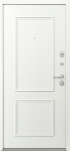 Входная дверь AG6027 Антрацит / Белый камень, капитель - вид изнутри