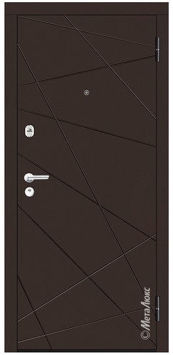 Входная дверь Стандарт М310/1 шоколад / белый