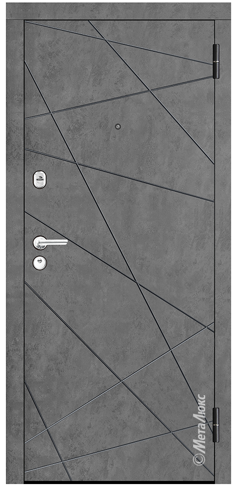 Входная дверь Стандарт М310/2 бетон серый / белый