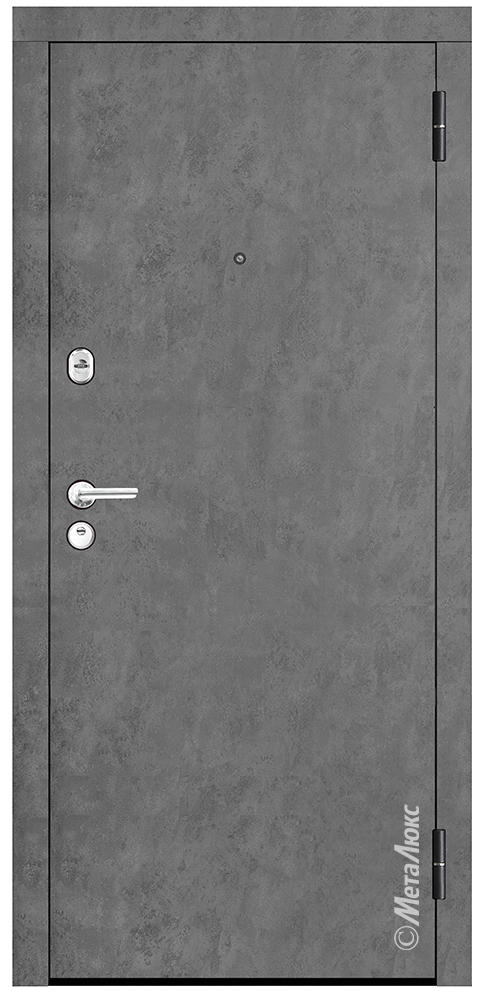 Входная дверь Стандарт М320 бетон серый / белый
