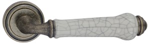 Дверная ручка Сиракузы 617-16 OB/OC бронза состаренная/состаренная керамика