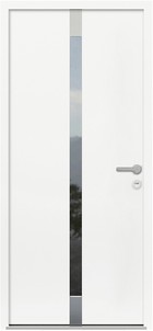 Входная дверь AG6049 мерцающая полночь/белый - вид изнутри