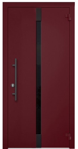 Входная дверь AG6050 багряный рубин/белый