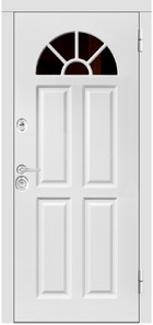 Входная дверь Самбия ТЕРМО М368/25 марсала / белый - вид изнутри