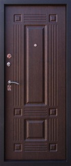 Входная дверь Рубин - вид изнутри