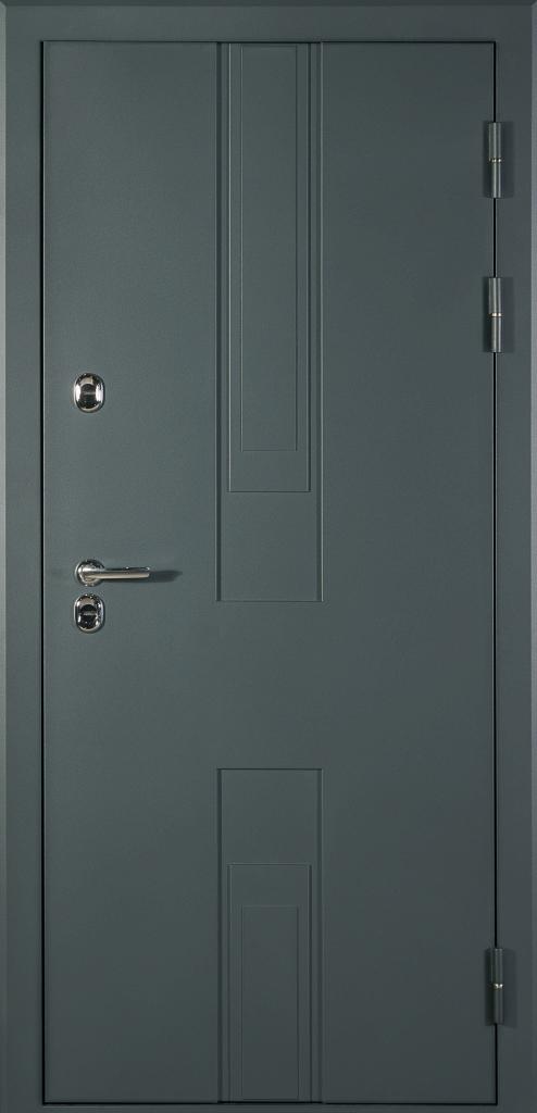 Входная дверь Цефей Термо RAL-7016+7035 (серый) / софт белый